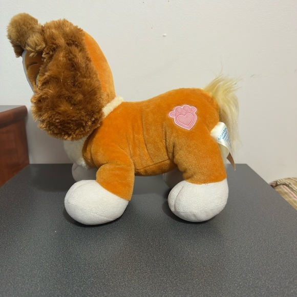 Adorable Brown and White Plush Dog - Picture 4 of 7